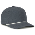 One Size Heathered Slate/White Outdoor Cap OC550PF 