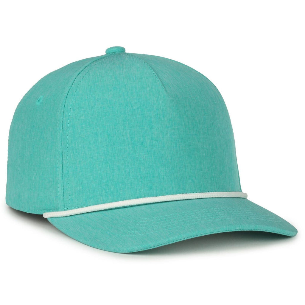 One Size Heathered Teal/White Outdoor Cap OC550PF 