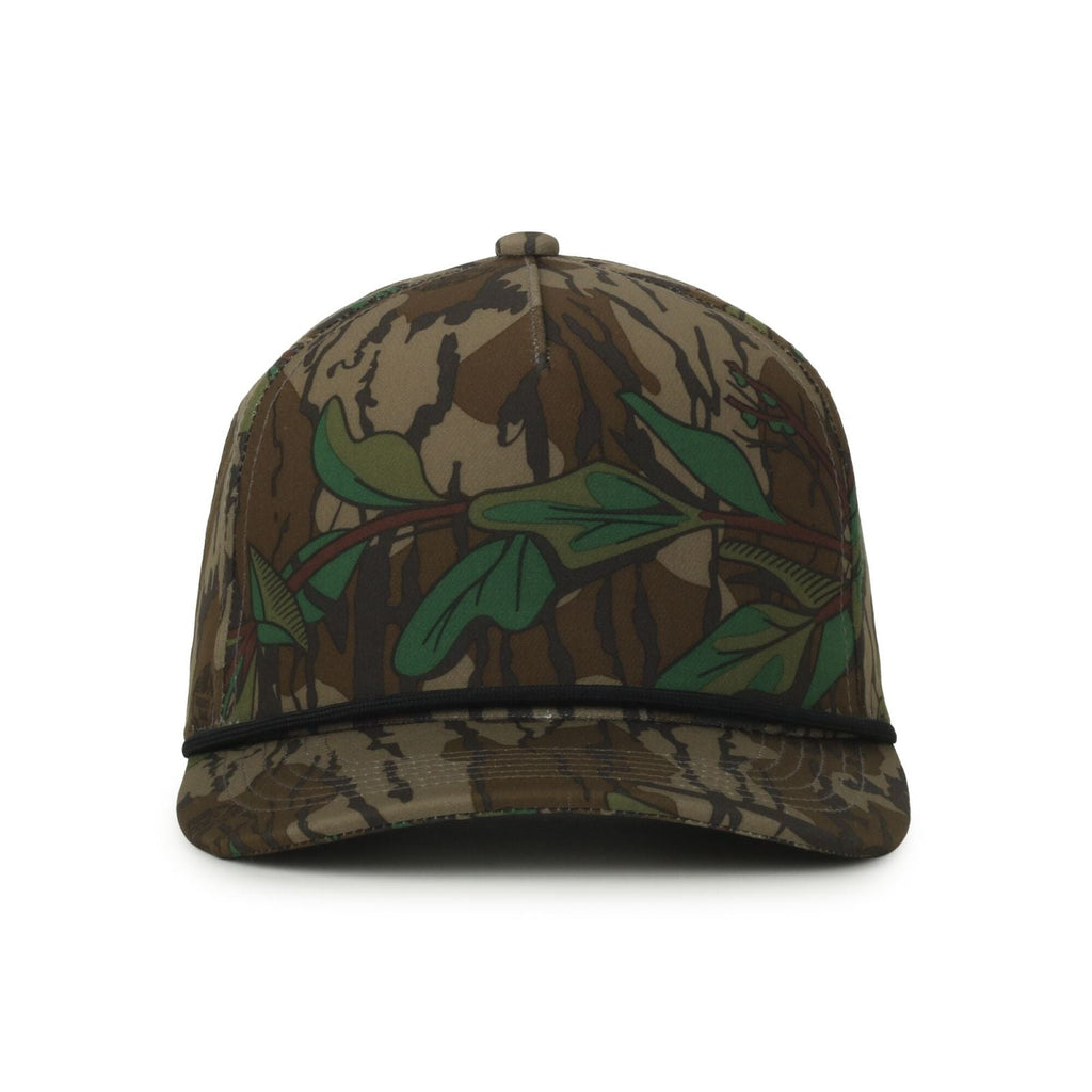 One Size Mossy Oak® Greenleaf®/Black Outdoor Cap OC551CAMO 