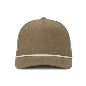 One Size Heathered Brown/White Outdoor Cap OC551PF 