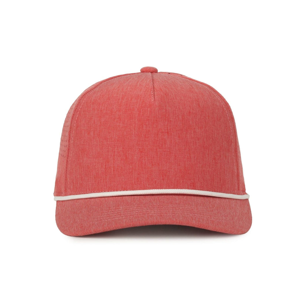 One Size Heathered Red/White Outdoor Cap OC551PF 