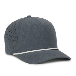 One Size Heathered Slate/White Outdoor Cap OC551PF 