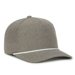 One Size Heathered Smoke/White Outdoor Cap OC551PF 