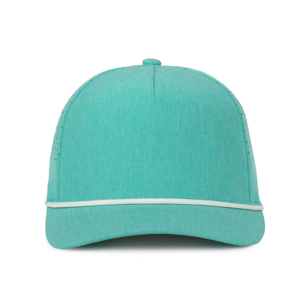 One Size Heathered Teal/White Outdoor Cap OC551PF 