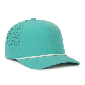 One Size Heathered Teal/White Outdoor Cap OC551PF 