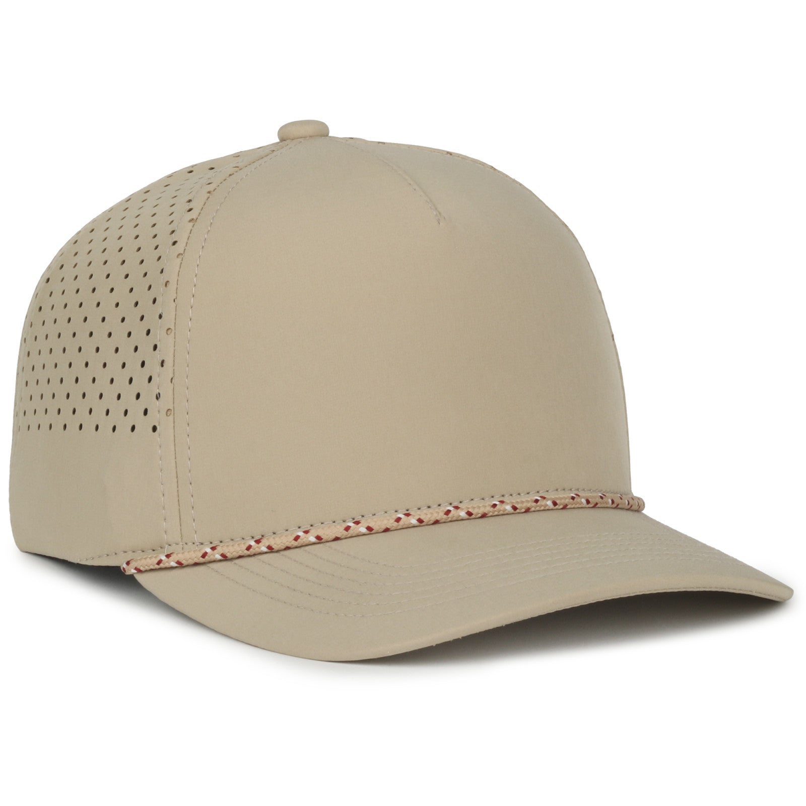Outdoor Cap OC551PF Perforated Performance 5-Panel w/ Cord (Khaki