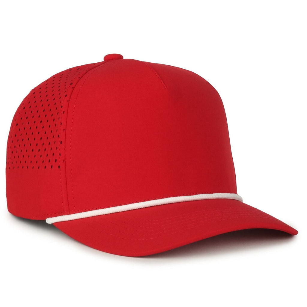 One Size Red/White Outdoor Cap OC551PF 