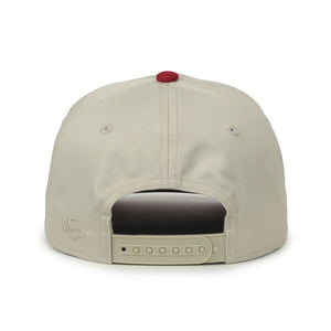One Size Ivory/Cardinal Outdoor Cap OC560 