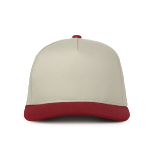 One Size Ivory/Cardinal Outdoor Cap OC560 