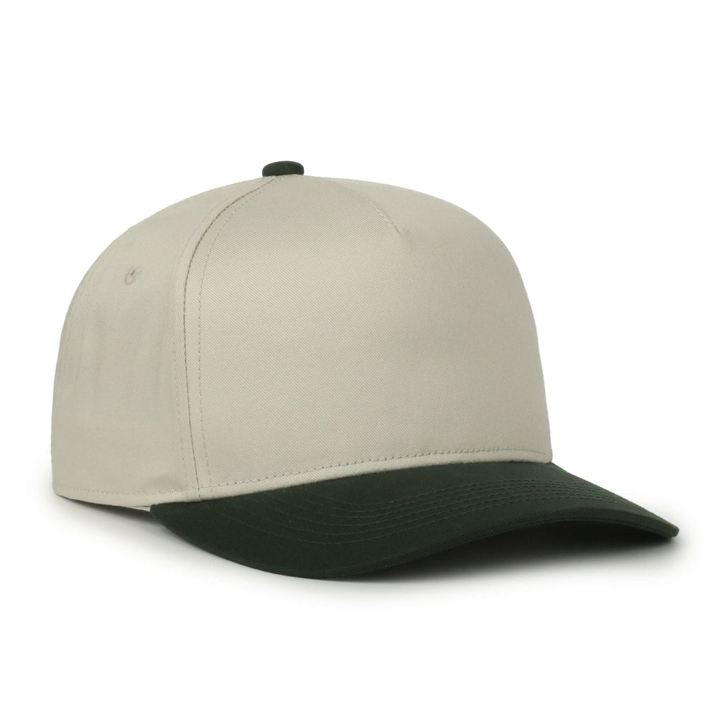 One Size Ivory/Dark Green Outdoor Cap OC560 