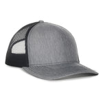 One Size LN Heathered Grey/Black Outdoor Cap OC571 