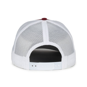 One Size Maroon/White Outdoor Cap OC571 