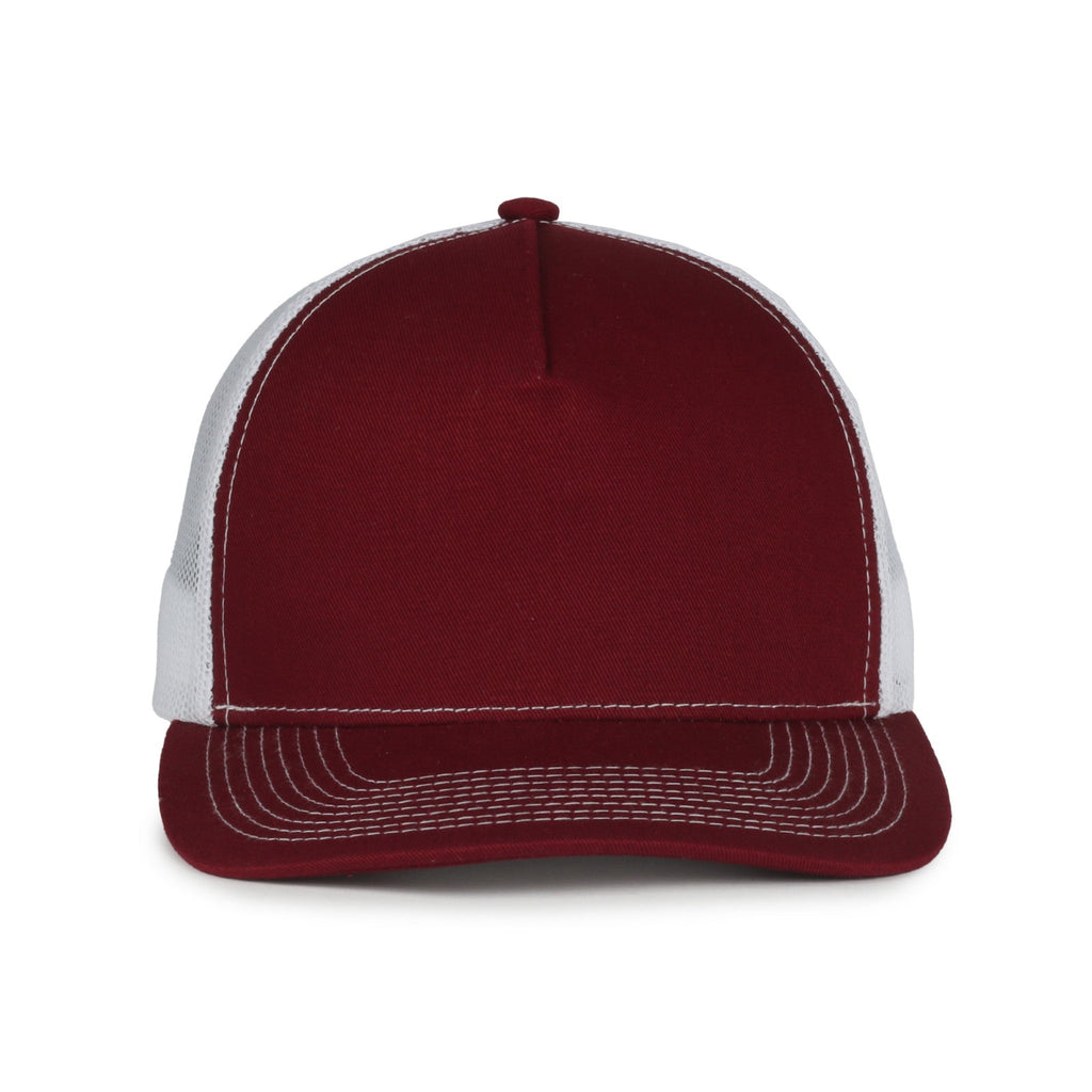 One Size Maroon/White Outdoor Cap OC571 