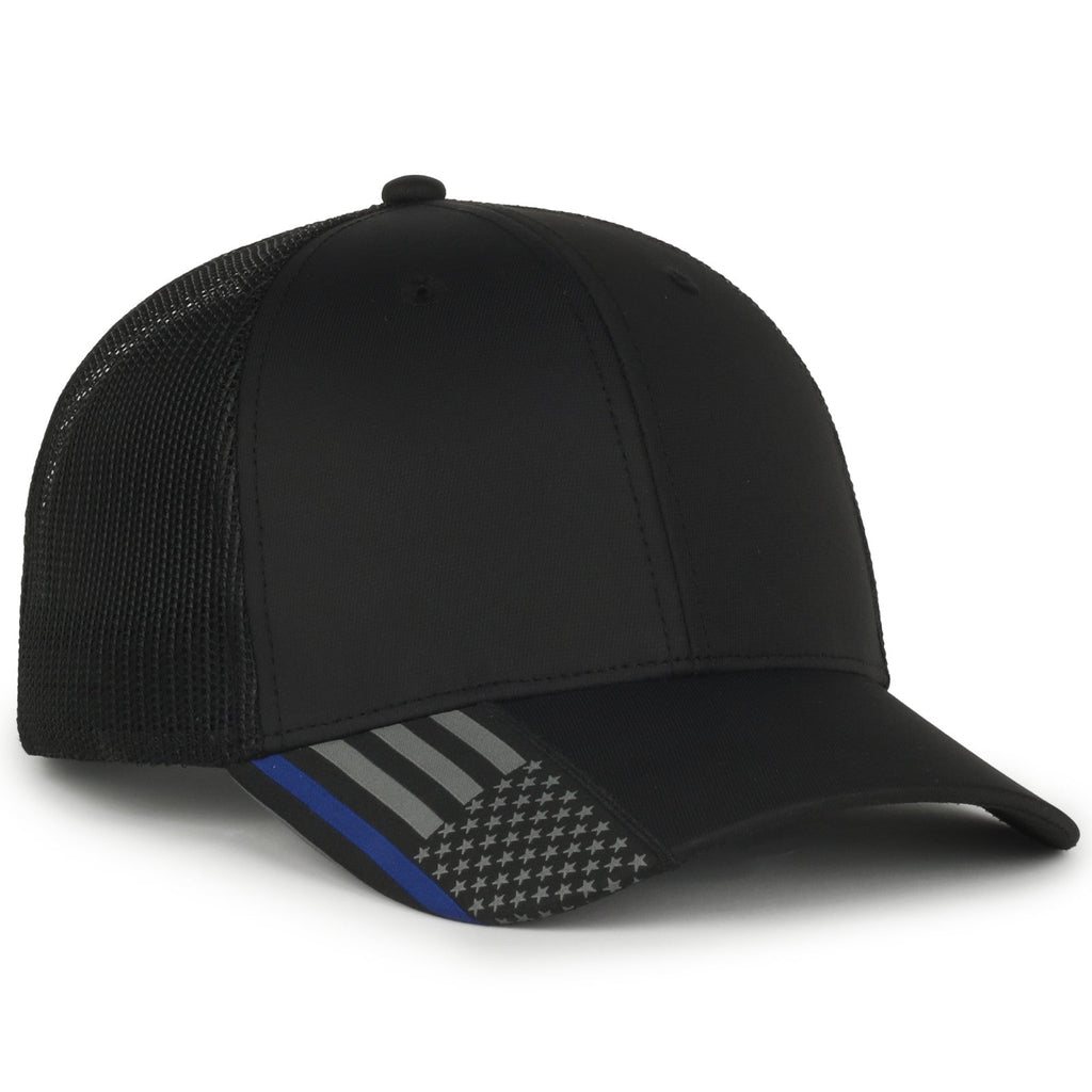 One Size Black/Black Outdoor Cap OC601M 