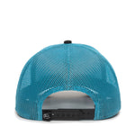 One Size Black/Neon Blue Outdoor Cap OC770 