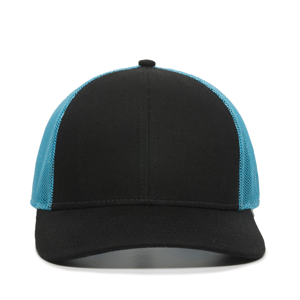 One Size Black/Neon Blue Outdoor Cap OC770 