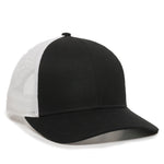 One Size Black/White Outdoor Cap OC770 