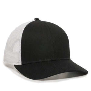 One Size Black/White Outdoor Cap OC770 