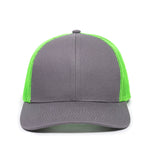 One Size Charcoal/Neon Green Outdoor Cap OC770 