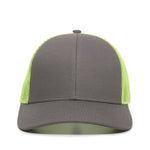 One Size Charcoal/Neon Yellow Outdoor Cap OC770 