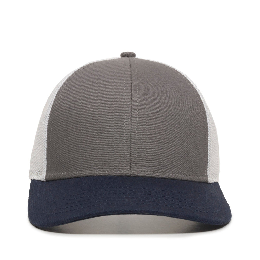 One Size Charcoal/White/Navy Outdoor Cap OC770 