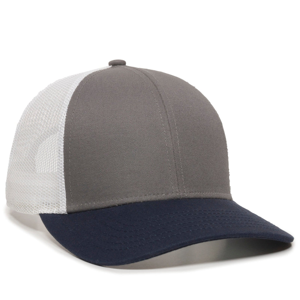 One Size Charcoal/White/Navy Outdoor Cap OC770 