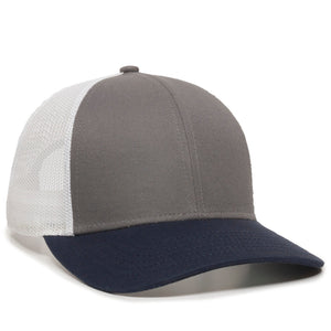One Size Charcoal/White/Navy Outdoor Cap OC770 
