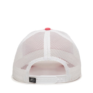 One Size Coral/White Outdoor Cap OC770 