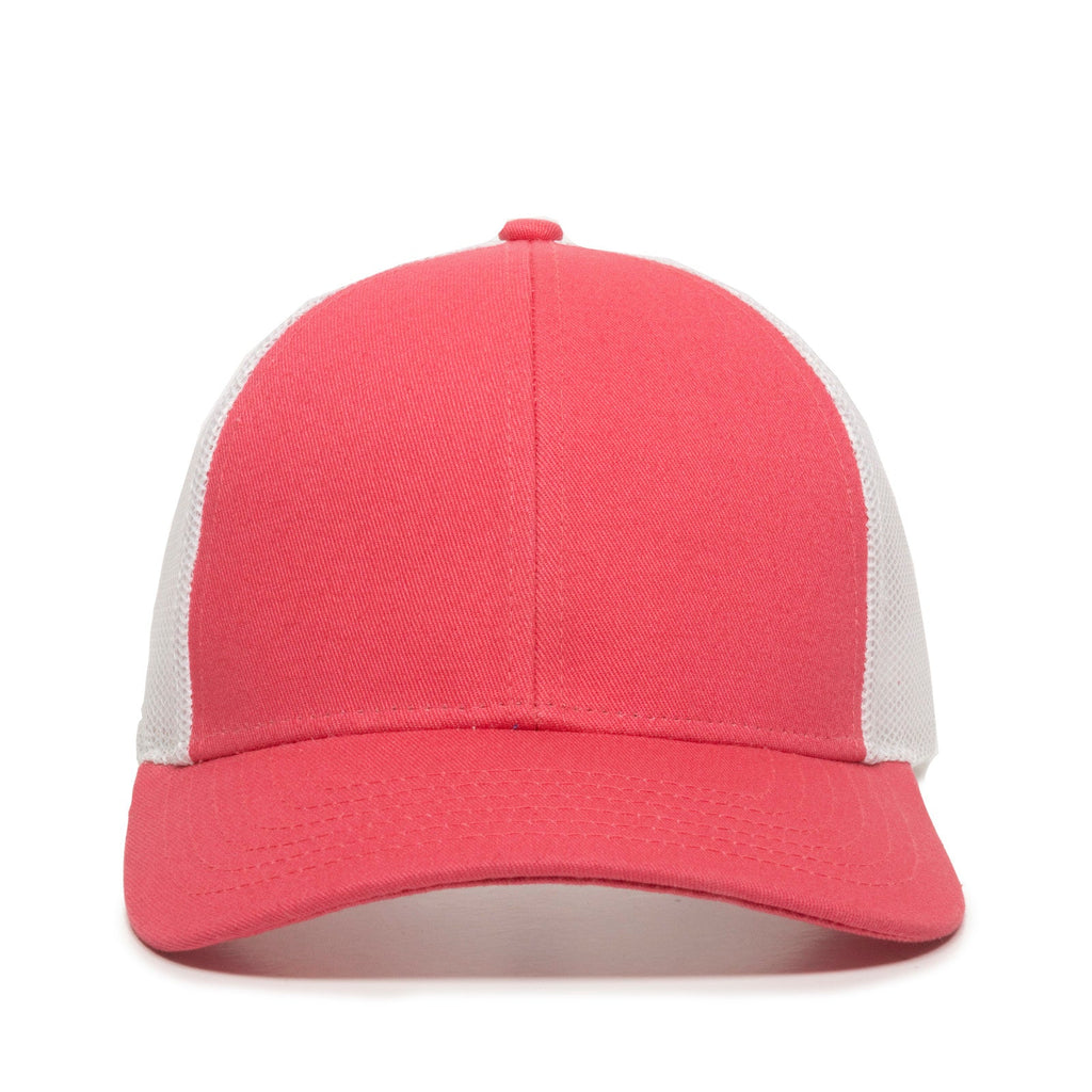 One Size Coral/White Outdoor Cap OC770 