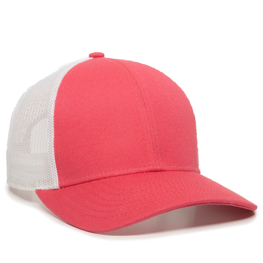 One Size Coral/White Outdoor Cap OC770 