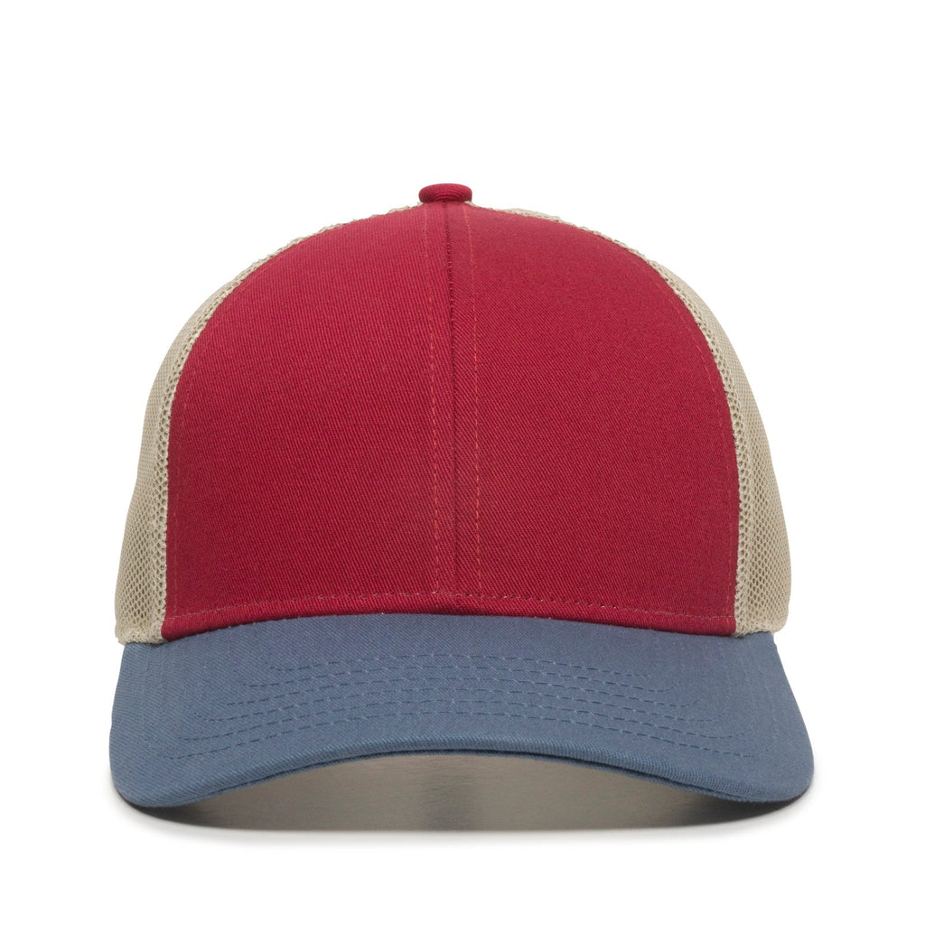 One Size Crimson/Khaki/Light Slate Outdoor Cap OC770 