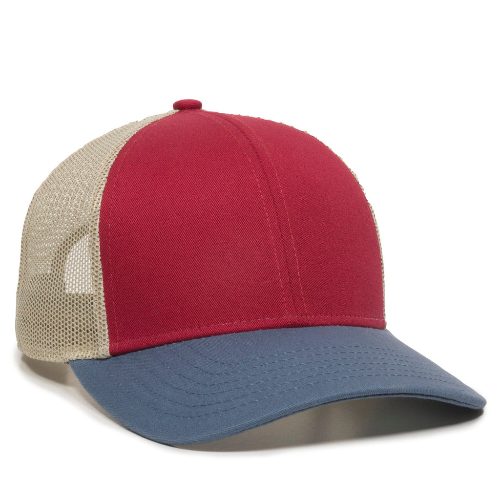 One Size Crimson/Khaki/Light Slate Outdoor Cap OC770 