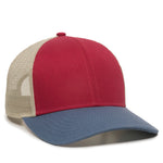 One Size Crimson/Khaki/Light Slate Outdoor Cap OC770 