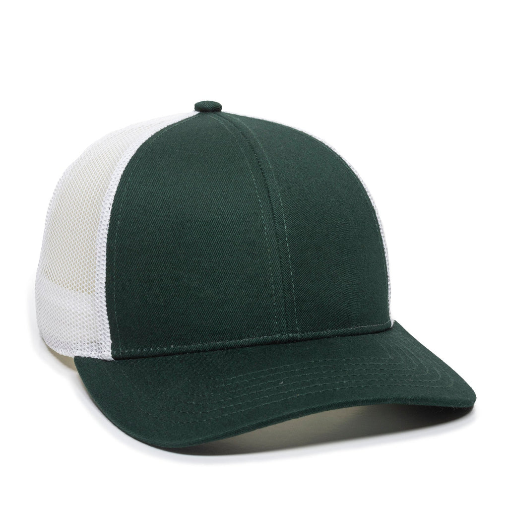 One Size Dark Green/White Outdoor Cap OC770 