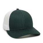 One Size Dark Green/White Outdoor Cap OC770 