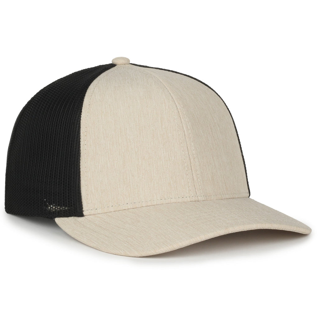 One Size Heathered Stone/Black Outdoor Cap OC770 
