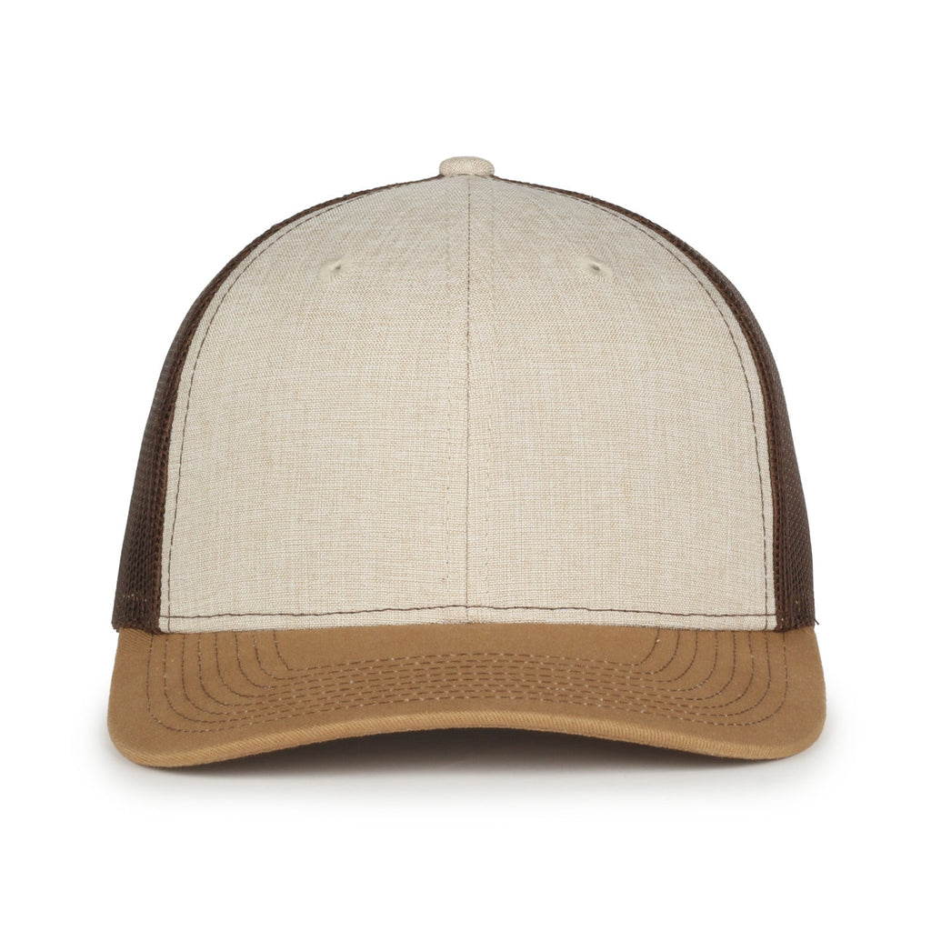 One Size Heathered Stone/Brown/Old Gold Outdoor Cap OC770 