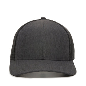 One Size LN Heathered Charcoal/Black Outdoor Cap OC770 