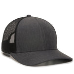 One Size LN Heathered Charcoal/Black Outdoor Cap OC770 