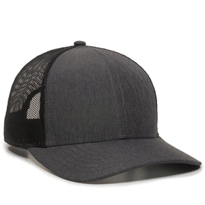 One Size LN Heathered Charcoal/Black Outdoor Cap OC770 