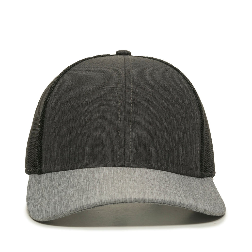 One Size LN Heathered Charcoal/Black/LN Heathered Grey Outdoor Cap OC770 