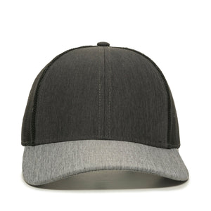 One Size LN Heathered Charcoal/Black/LN Heathered Grey Outdoor Cap OC770 