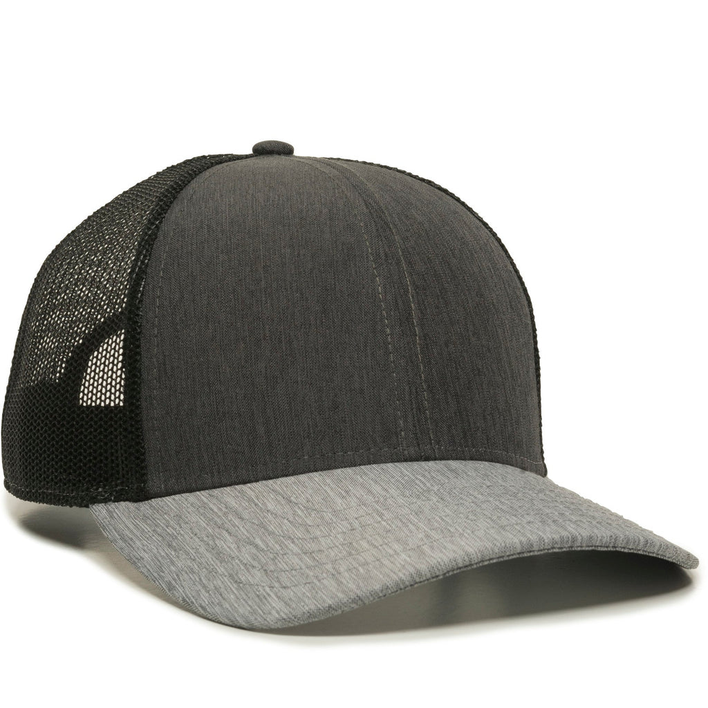One Size LN Heathered Charcoal/Black/LN Heathered Grey Outdoor Cap OC770 