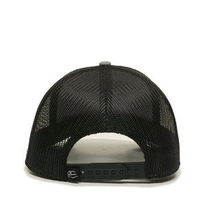 One Size LN Heathered Grey/Black Outdoor Cap OC770 