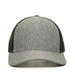 One Size LN Heathered Grey/Black Outdoor Cap OC770 