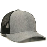 One Size LN Heathered Grey/Black Outdoor Cap OC770 