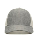 One Size LN Heathered Grey/White Outdoor Cap OC770 