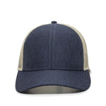 One Size LN Heathered Navy/Khaki Outdoor Cap OC770 