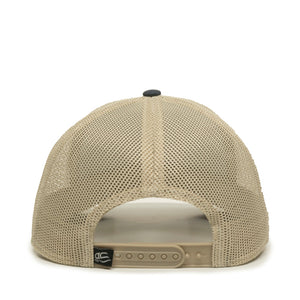 One Size LN Heathered Navy/Khaki/Brown Outdoor Cap OC770 