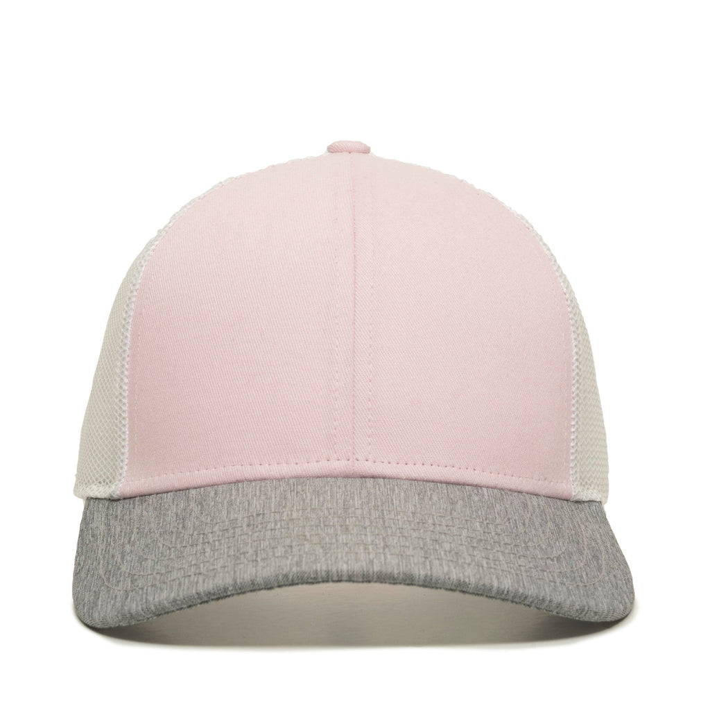 One Size Pink/White/LN Heathered Grey Outdoor Cap OC770 